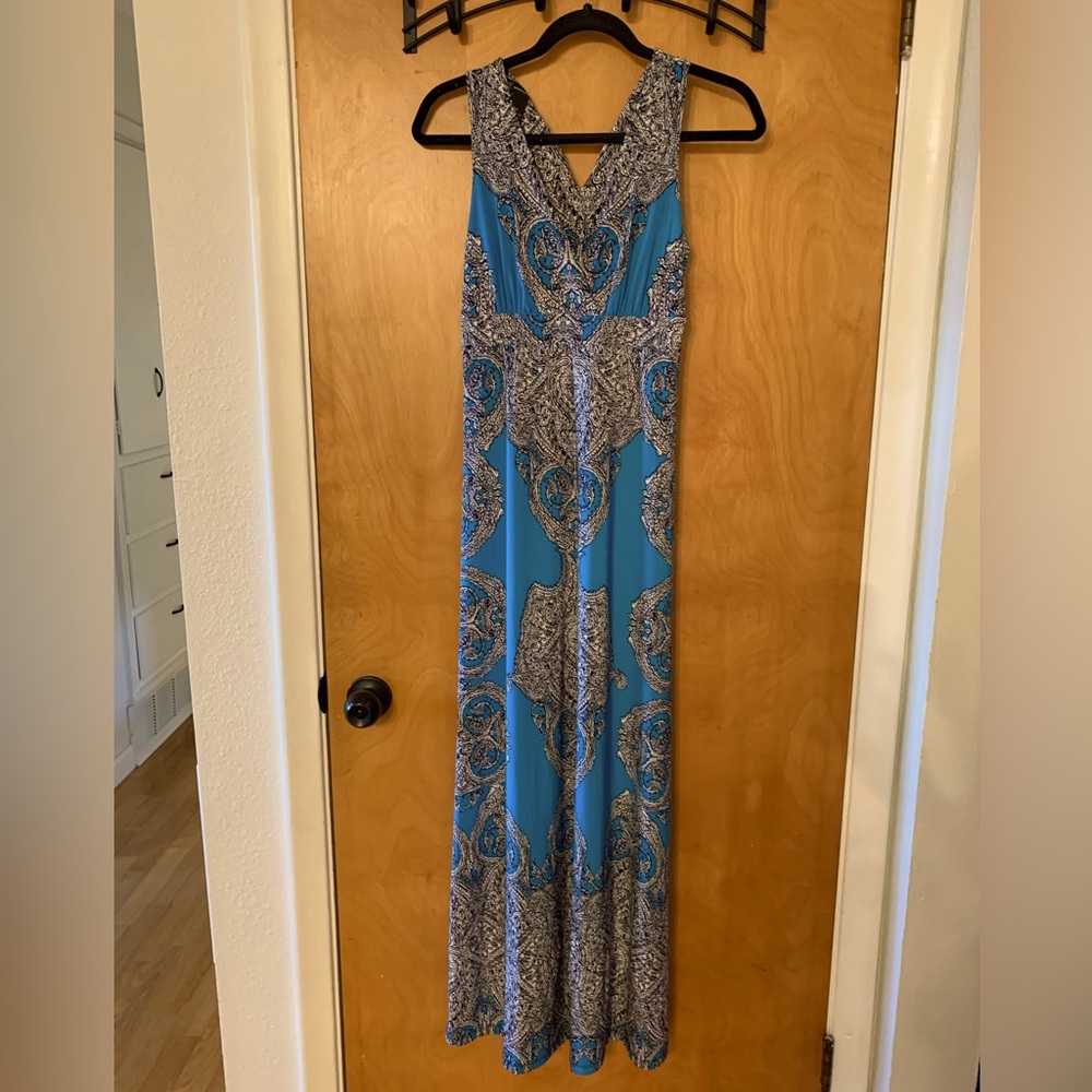Full length size XS INC Paisley print dress